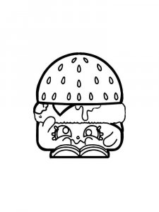Hamburger coloring page 8 - Free printable
