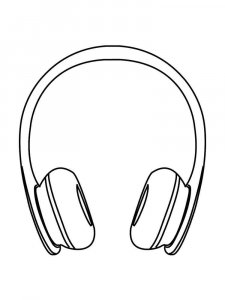 Headphones coloring page 16 - Free printable