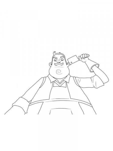 Hello Neighbor coloring pages