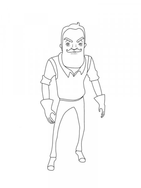 Hello Neighbor coloring pages