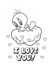 I Love you coloring page 16 - Free printable