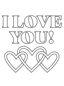 I Love you coloring page 26 - Free printable