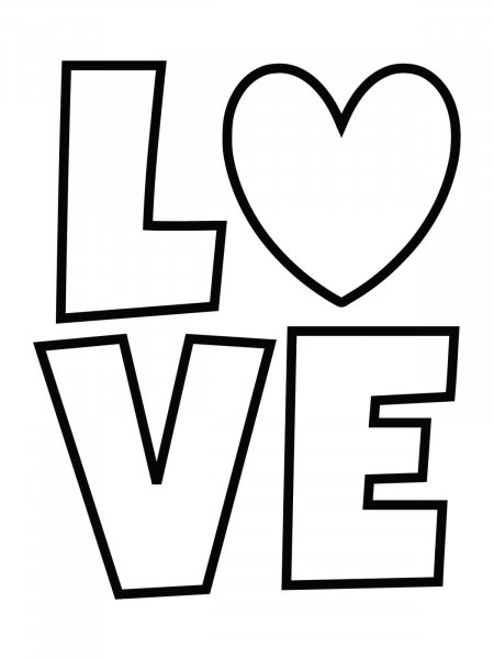 I Love you coloring pages