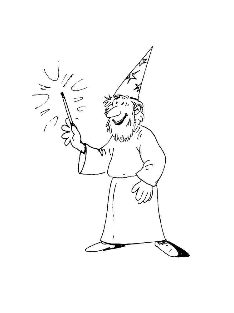Magician coloring pages