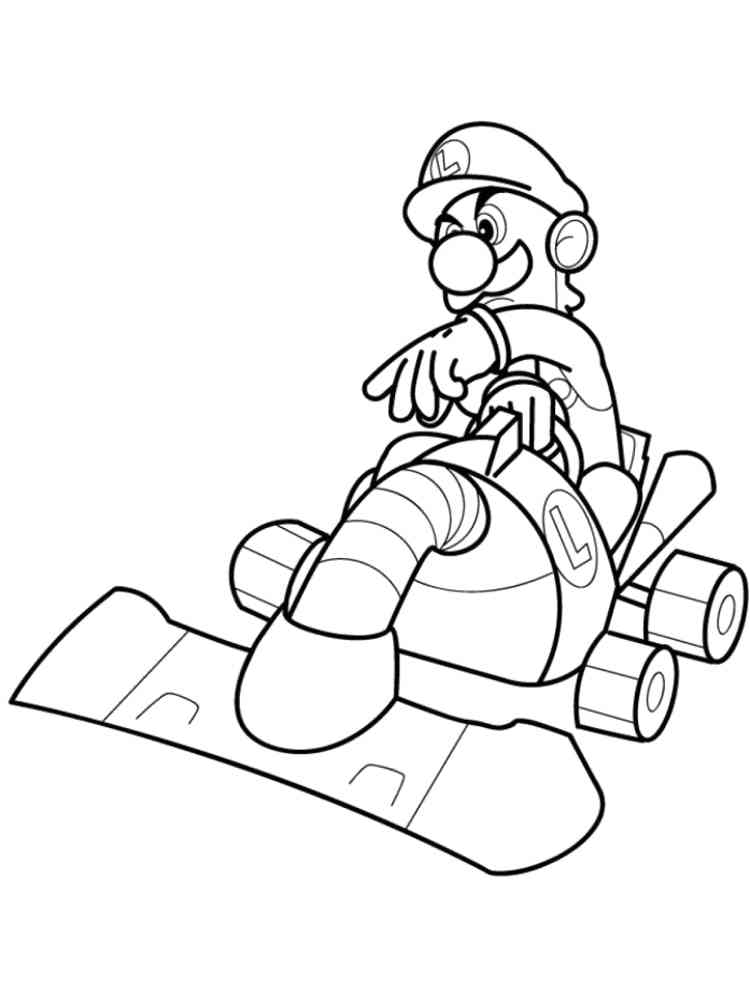 Mario Kart Coloring Pages Free Printable Mario Kart Coloring Pages 