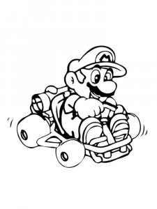 Mario Kart coloring page 12 - Free printable