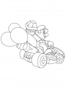 Mario Kart coloring page 15 - Free printable