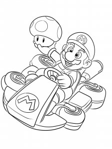 Mario Kart coloring page 17 - Free printable