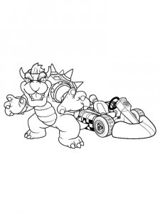 Mario Kart coloring page 6 - Free printable