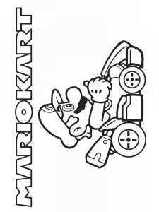 Mario Kart coloring page 9 - Free printable