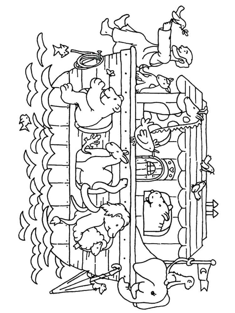 Noah's Ark coloring pages