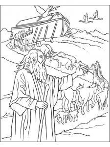 Noah's Ark coloring page 12 - Free printable