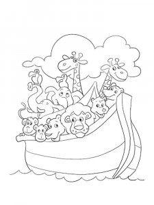 Noah's Ark coloring page 13 - Free printable