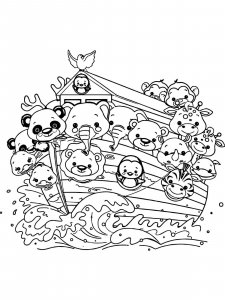 Noah's Ark coloring page 15 - Free printable