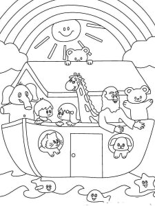 Noah's Ark coloring page 19 - Free printable