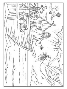 Noah's Ark coloring page 2 - Free printable