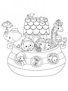 Noah's Ark coloring page 3 - Free printable