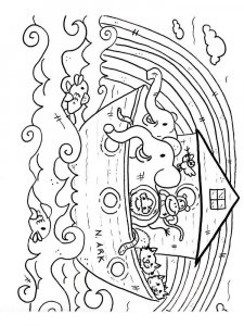 Noah's Ark coloring page 9 - Free printable