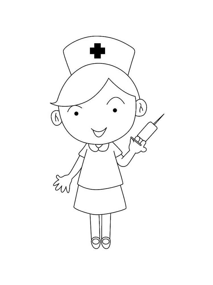 Nurse coloring pages. Free Printable Nurse coloring pages.