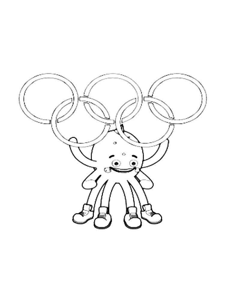 Olympic rings coloring pages. Download and print Olympic rings coloring