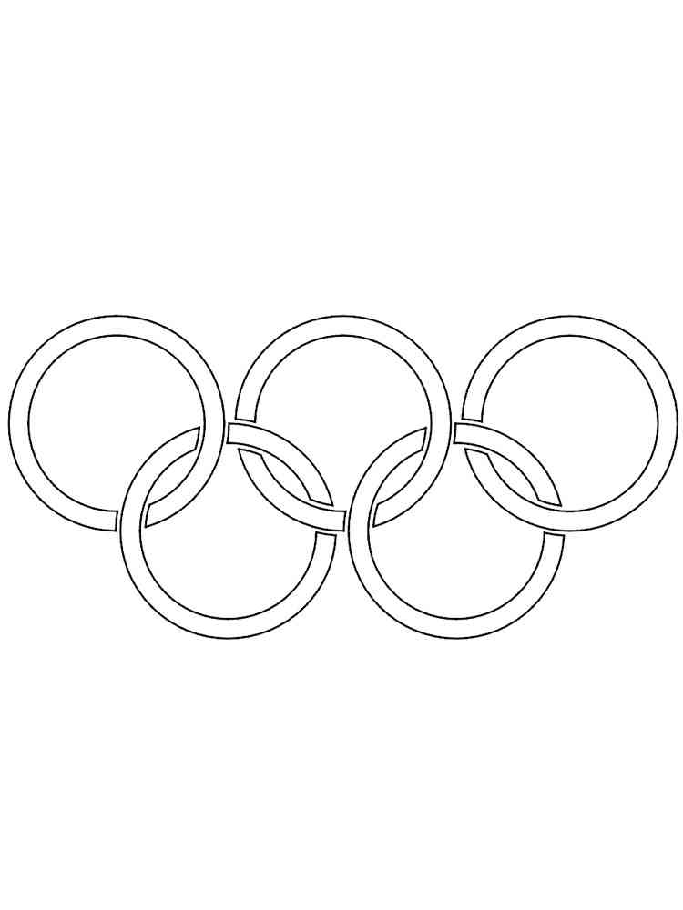 olympics symbol coloring pages