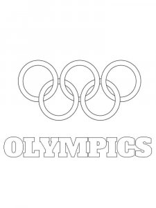 Olympic rings coloring page 10 - Free printable