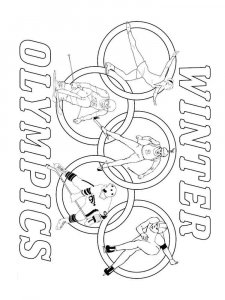 Olympic rings coloring page 11 - Free printable