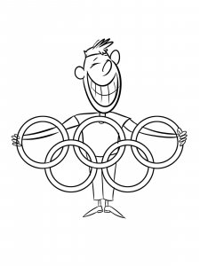 Olympic rings coloring page 13 - Free printable