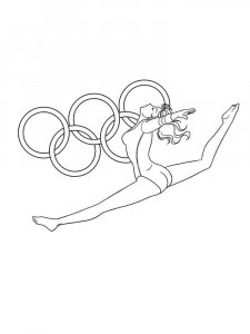 Olympic rings coloring page 6 - Free printable
