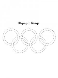 Olympic rings coloring page 7 - Free printable
