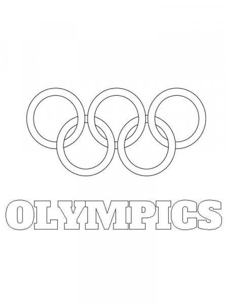 Olympic rings coloring pages