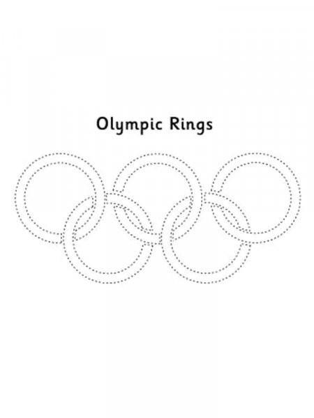 Olympic rings coloring pages