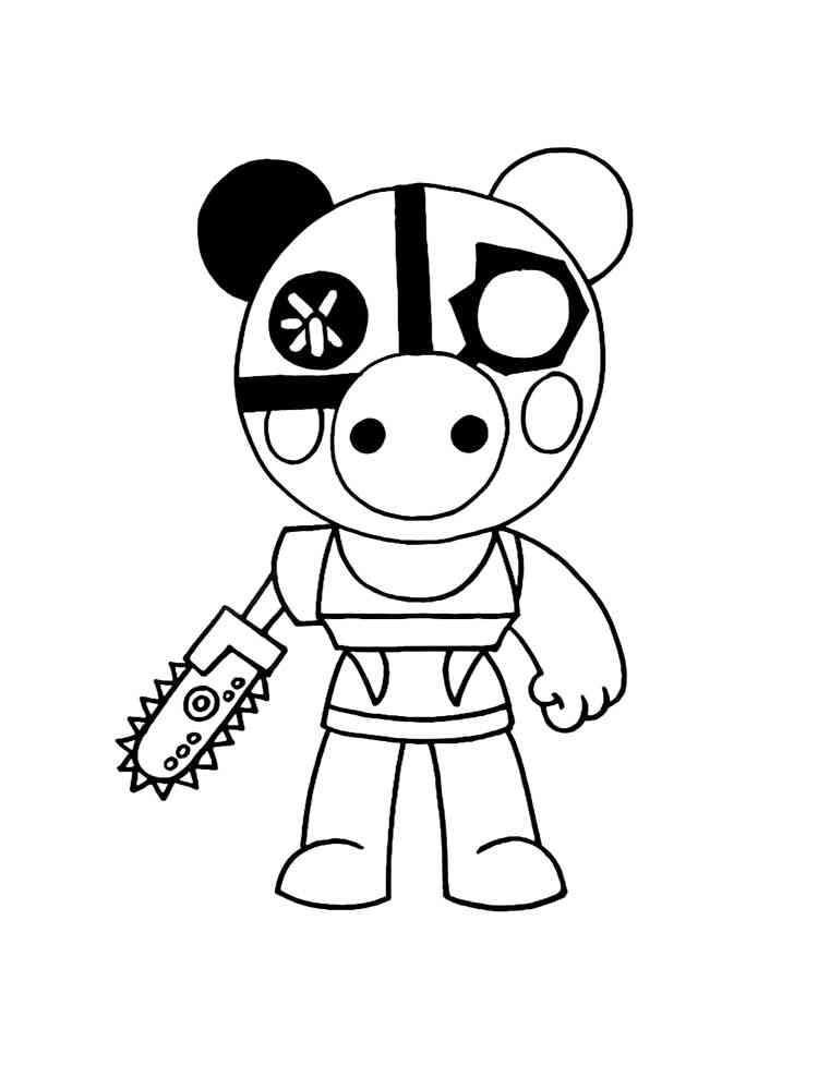 Piggy Roblox coloring pages. Download and print Piggy Roblox coloring