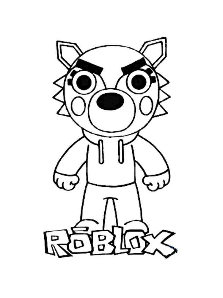 roblox piggy coloring page