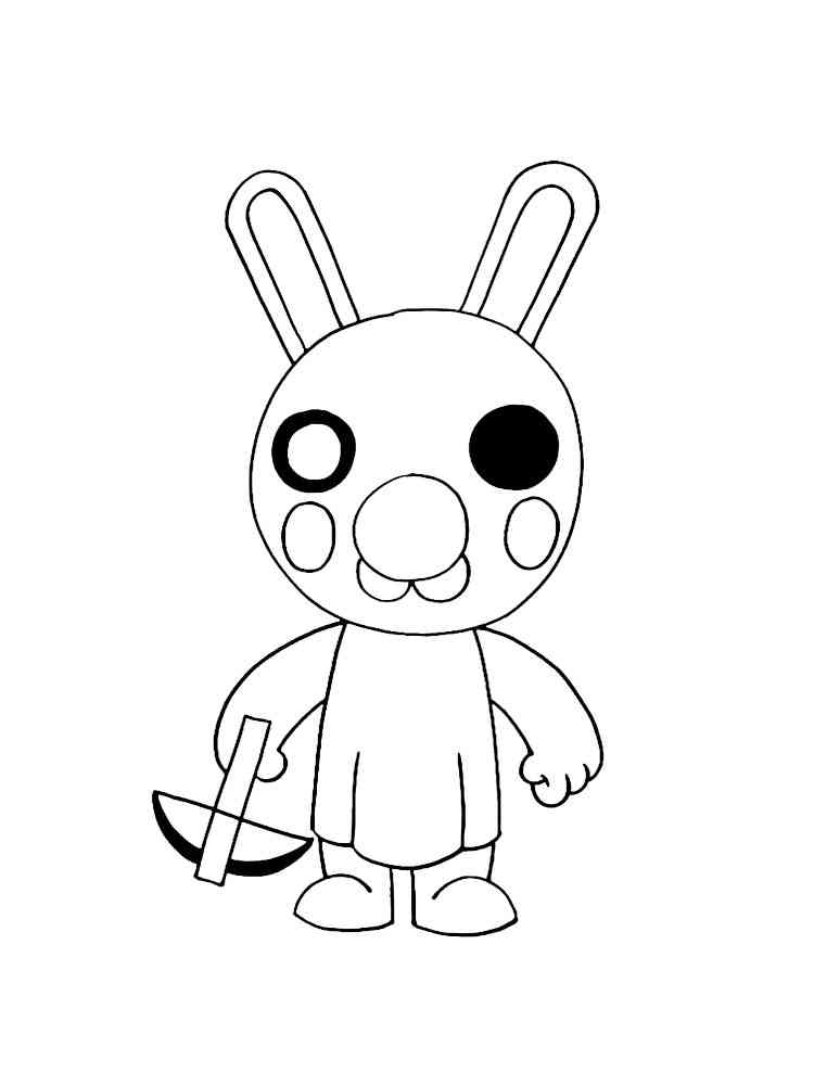 piggy roblox coloring pages download and print piggy roblox coloring