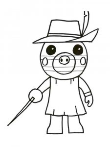 Piggy Roblox coloring page 1 - Free printable