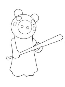 Piggy Roblox coloring page 19 - Free printable