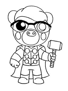 Piggy Roblox coloring page 21 - Free printable