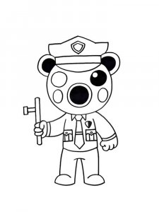 Piggy Roblox coloring page 9 - Free printable