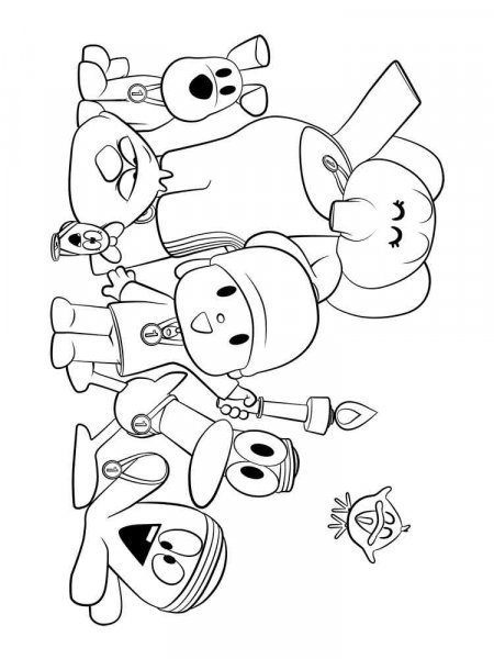 Pocoyo coloring pages