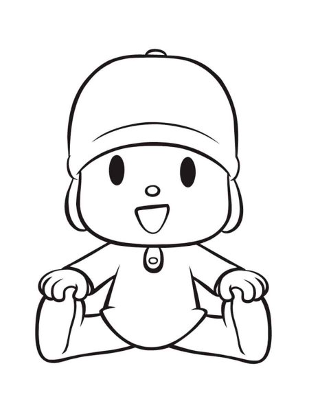 Pocoyo coloring pages