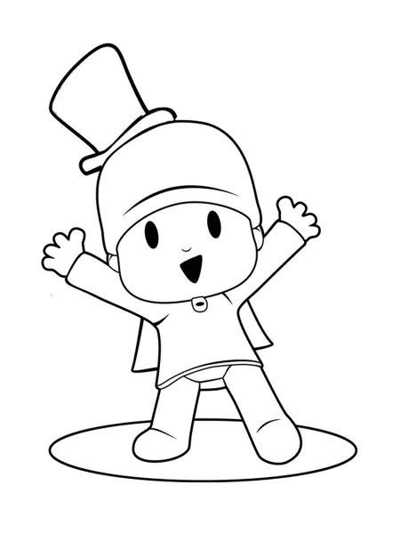 Pocoyo coloring pages