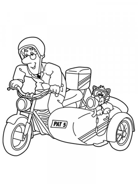 Postman Pat coloring pages