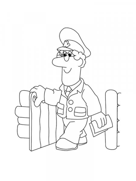 Postman Pat coloring pages