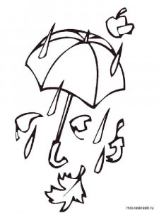 Rainy day coloring page 11 - Free printable