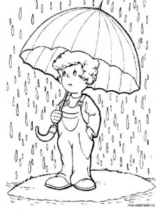 Rainy day coloring page 13 - Free printable