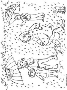 Rainy day coloring page 16 - Free printable