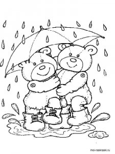 Rainy day coloring page 18 - Free printable