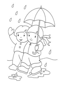 Rainy day coloring page 23 - Free printable