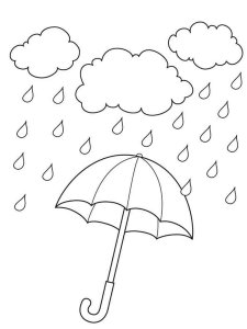 Rainy day coloring page 24 - Free printable